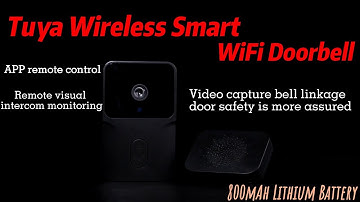 Tuya wireless smart WiFi doorbell HD camera mobile phone remote visual intercom monitoring