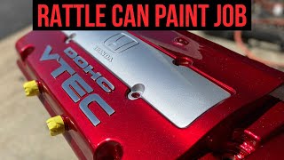 Rattle Can | DIY Candy Apple Red Painted Valve Cover!