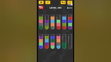 #new Water Color Sort Puzzle level 250 #WaterColorSortPuzzle #game #games