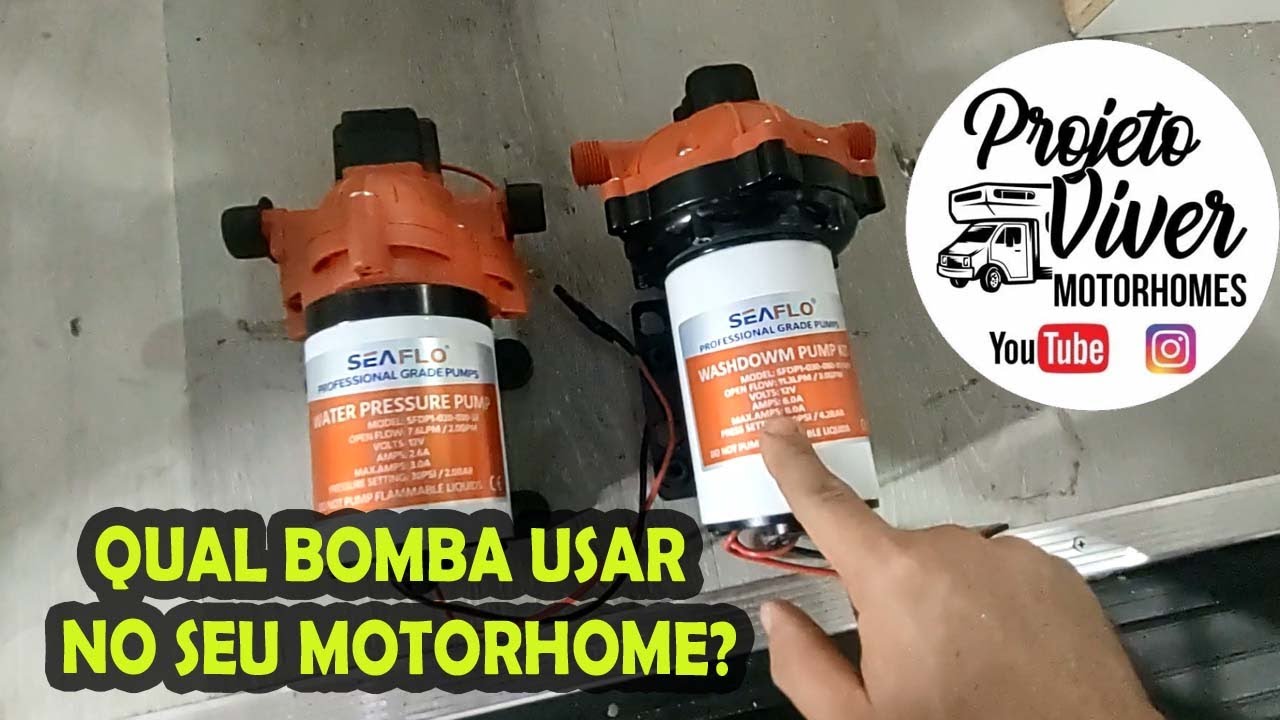 QUAL BOMBA USAR NO SEU MOTORHOME - PROJETO VIVER MOTORHOMES