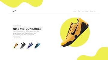 Awesome Landing Page Design For Nike Shoes Using HTML , CSS and Javascript