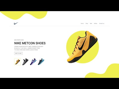 Awesome Landing Page Design For Nike Shoes Using HTML , CSS and ...