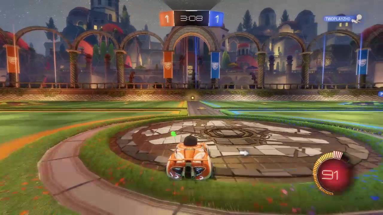 Rocket League Playing Standard 3v3 On Utopia Coliseum