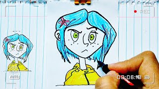 coraline  فى اجمل رسمه لها على اليوتيوب