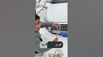 Tow Rope Trick: Ingenious Car Rescue on Narrow Bridge! #ytshorts