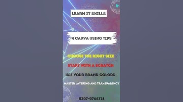 Master Canva with these quick tips & tricks. #canvatips #learnitskills #canva