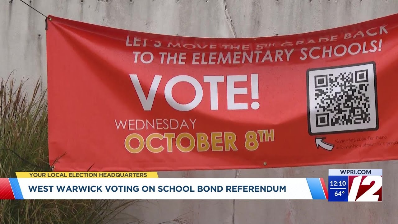 West Warwick voters weighing in on school bond referendum - YouTube