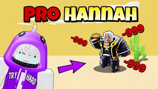 PRO HANNAH Kit Gameplay In Mobile.. (Roblox Bedwars)