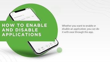 ALLOIQ - How to Enable and Disable Applications Using the App