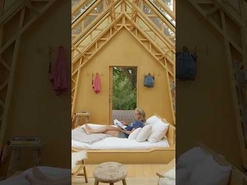 Transformative Cabin in Netherlands Doubles In Size! 😱 #nevertoosmall #shorts