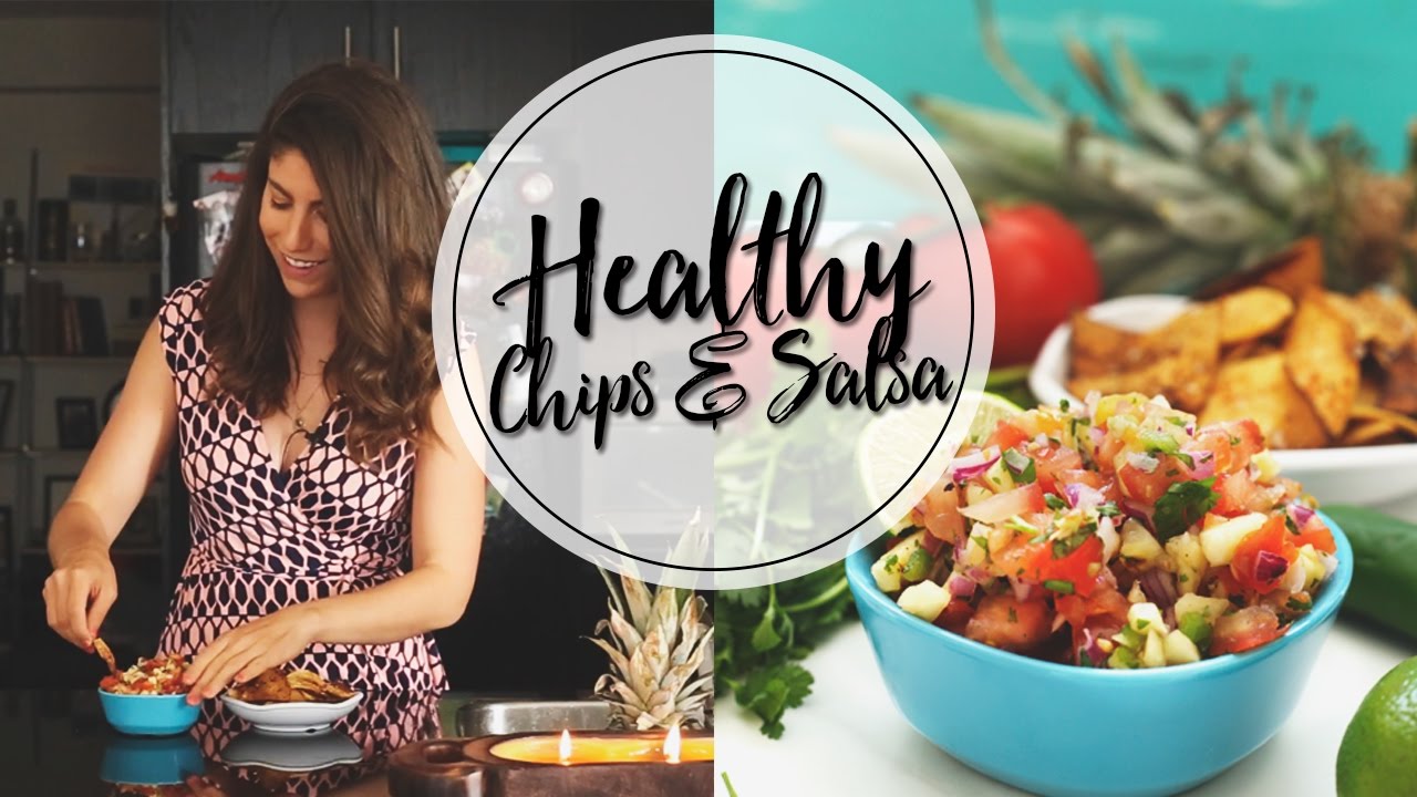 HOW TO MAKE HEALTHY CHIPS AND SALSA - YouTube