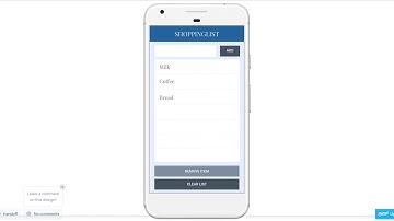 App Inventor and Firebase - Shoppinglist UI - Video 1/3