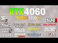 RTX 4060 + Ryzen 7 5700x - Test in 15 Games 1440p