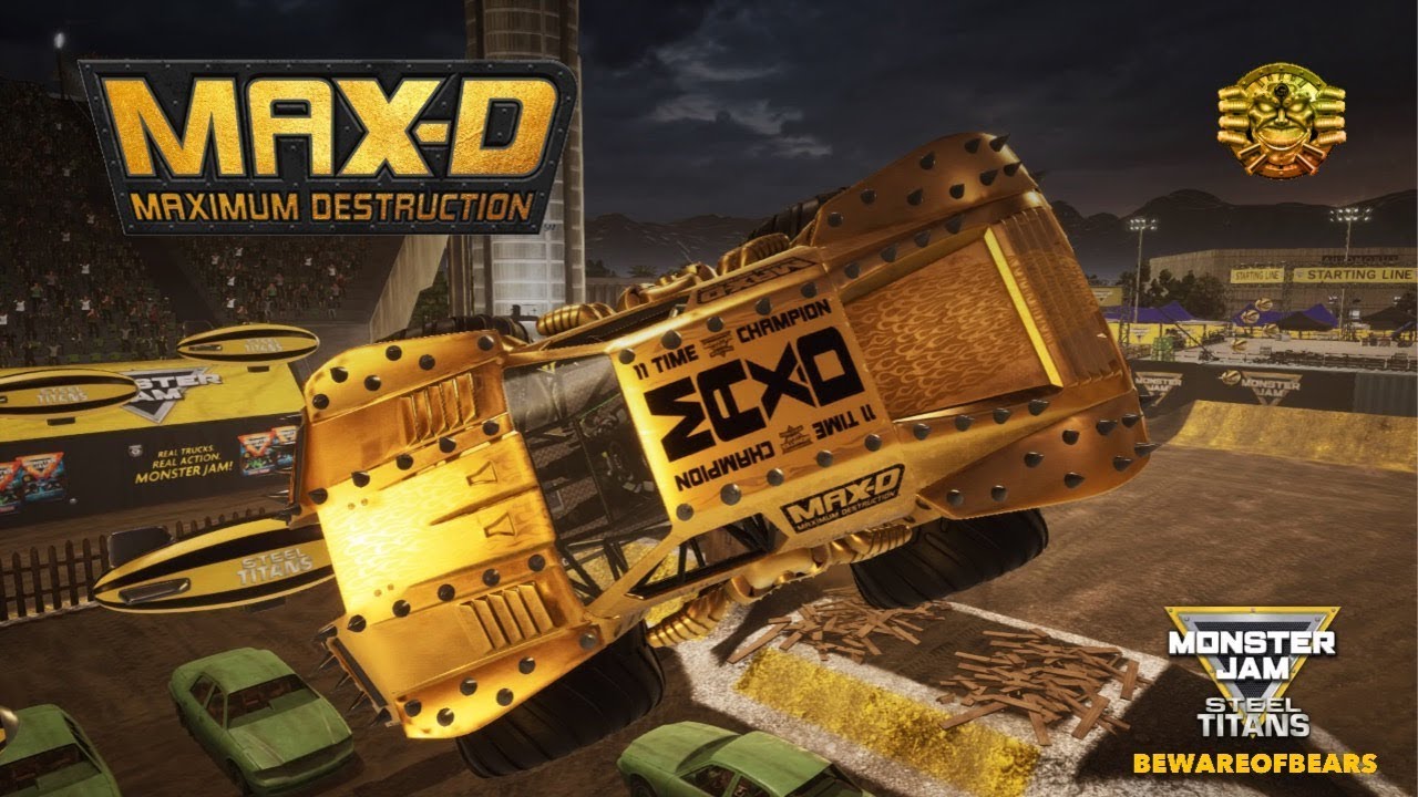 gold max d monster truck toy