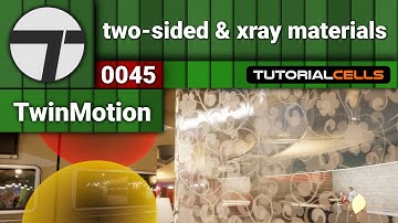 0045. x-ray material & two-sided option in twinmotion