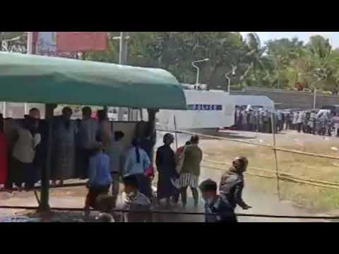 Myanmar police shot girl protesting in the head from far off | No human rights in Myanmar