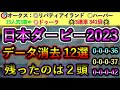 日本ダービー2023 【消去データ12選】 最後まで残ったのは2頭