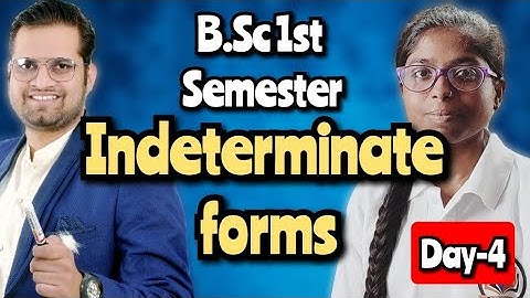 Indeterminate forms!Day-4#bedkdian #mjpru #bsc1stsemester #math