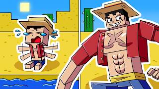 I Survived 1000 DAYS as LUFFY from ONE PIECE in HARDCORE Minecraft! - Pirate Adventures Compilation