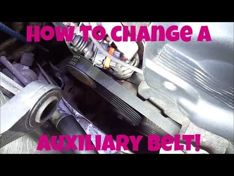 How To Change An Auxiliary Belt Youtube