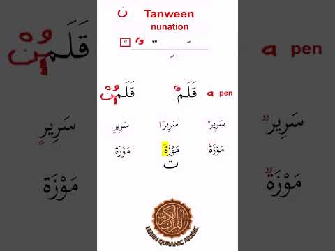 Tanween ( Nunation) in Arabic | Pronunciation and Meaning