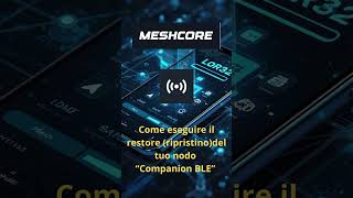 Meshcore: Restoring a Heltec V3 Companion BLE