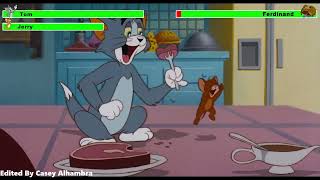 Tom and Jerry: The Movie (1993) Kitchen Fight with healthbars