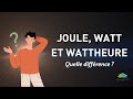 Les units de mesure de lnergie  le joule le watt et le wattheure  episode 2