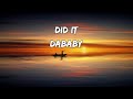 DaBaby Did It Lyrics Lyrical Lounge mp3
