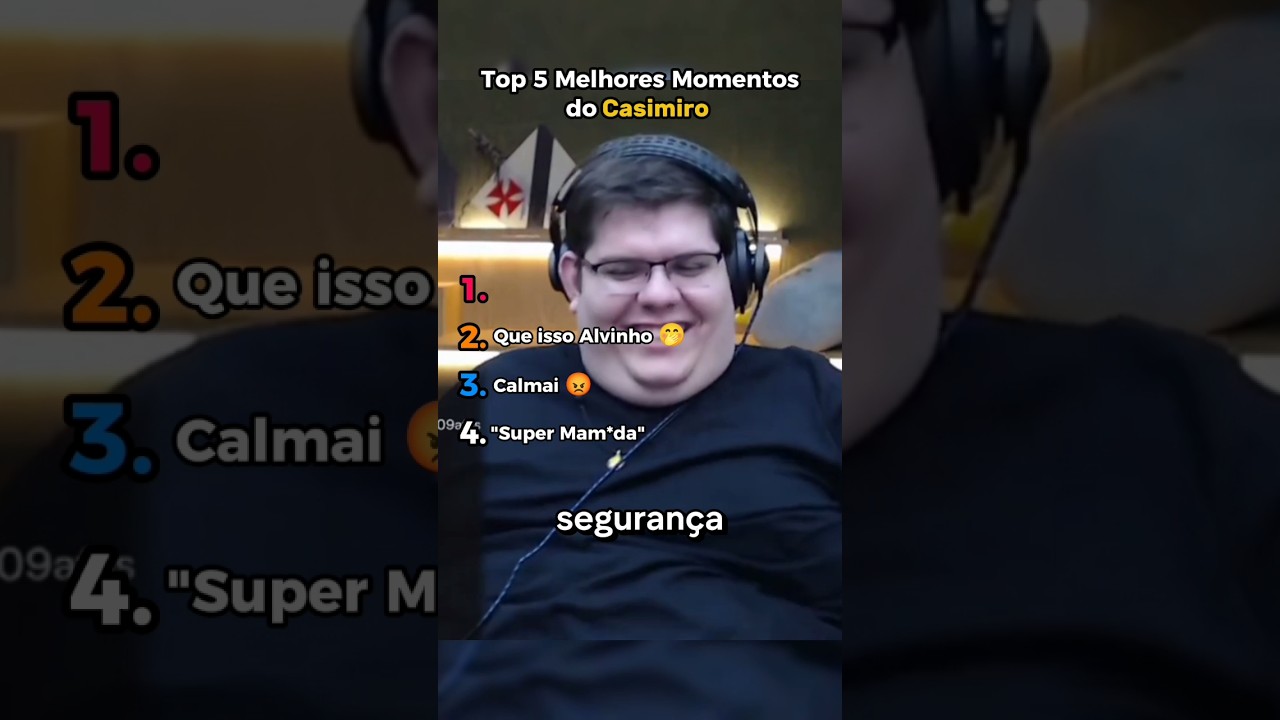 Rankeando Melhores Momentos do Casimiro #shorts #casimiro #ranking #top5 #meme