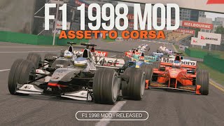 Assetto Corsa Mod F1 1998 - L'esperienza definitiva della stagione 1998! screenshot 4