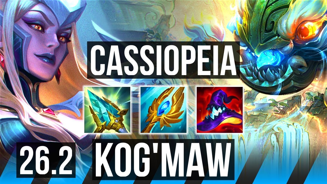 CASSIOPEIA vs KOG'MAW (MID) | EUW Master | 26.2