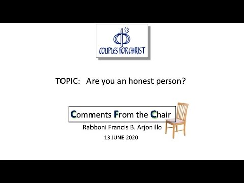 COMMENTS FROM THE CHAIR With Bro Bong Arjonillo 13 June 2020