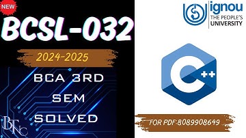 BCSL 032 2024-25 SOLVED ASSIGNMENT BCA -IGNOU