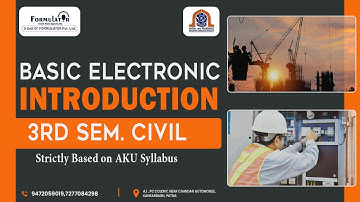 #Basic Electronics Introduction of syllabus #3rd Sem. Civil Engineering #aku #B.Tech