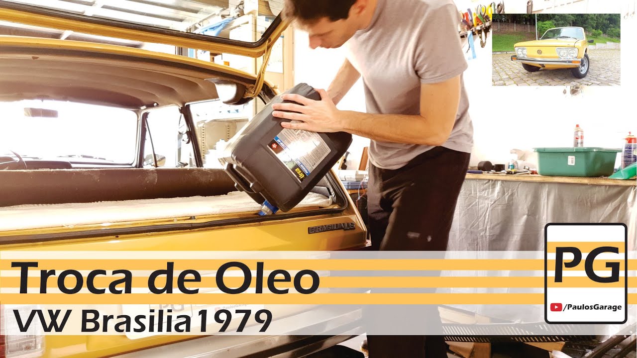 Troca de Oleo - Brasilia 1979 - Oleo Ursa TDX - [4K]