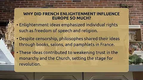 Why Did French Enlightenment Influence Europe So Much? - France Fact File