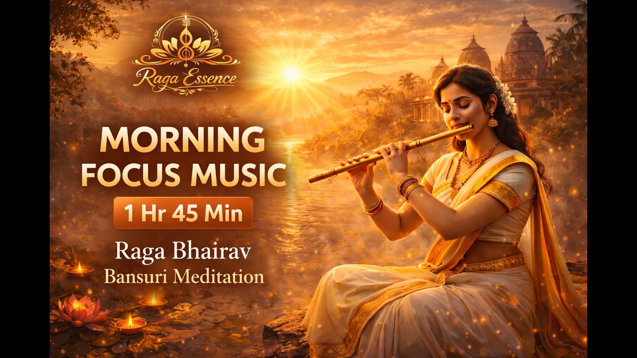 Morning Focus & Positive Energy | Raga Bhairav Bansuri Meditation (Deep Flow)