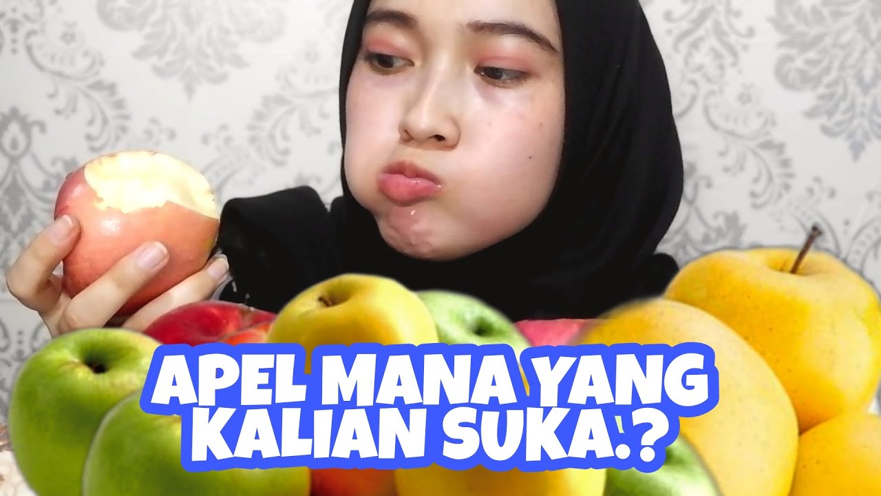 Mukbang Macam Macam Buah Apel Segar Asmr Indonesia Youtube