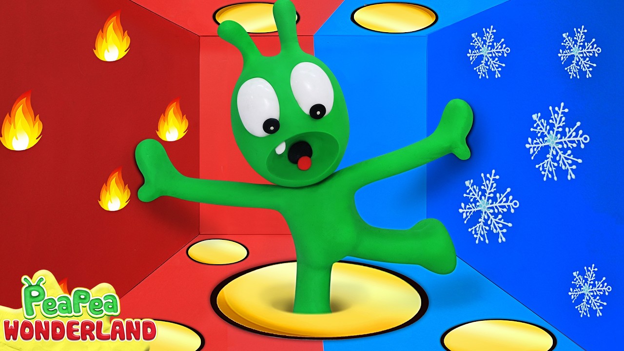 Don’t Fall in the Yellow Hole! Pea Pea in the Hot and Cold Room - Pea Pea Wonderland