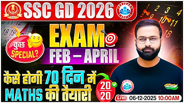 SSC GD 2026 | SSC GD Maths Preparation | Maths में 20/20 कैसे लाएँ? Complete Strategy By Deepak Sir