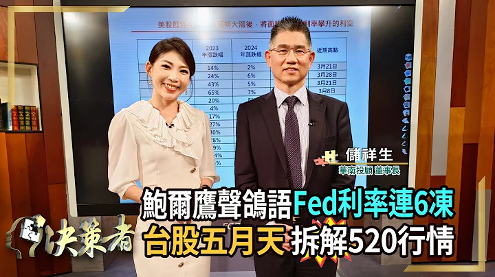 【決策者】Fed鮑爾鷹調鴿聲利率連6凍！AI PC年底接棒演出？後520潛力股大點兵！華南投顧董事長 儲祥生專訪｜王嘉琳主持｜決策者EP106｜ - 天天要聞