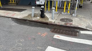 update on fire hydrant being flushed 