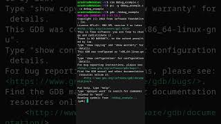 Using gdb Debugger Basics in C