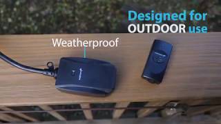 Fosmon C-10683 Wireless Remote Control Outdoor Electrical Outlet Switch Weatherproof