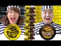 GOLD VS CHOCOLATE FOOD CHALLENGE IN JAIL FOR 24 HOURS | FUNNY MUKBANG AND CRAZY FOOD BY CRAFTY HACKS
