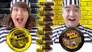 D Vs Chocolate Food Challenge In Jail For 24 Hours Funny Mukbang And Crazy Food By Crafty Hacks