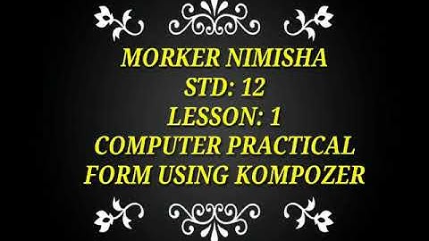 STD 12 COM - GM- COMPUTER #lpsavani || #lpsavani