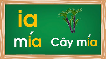 Bé tập đọc và làm quen với vần ia trong tiếng việt lớp 1 - Thanh nấm