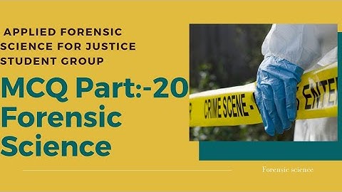 Forensic Science MCQ  part:- 20 (Forensic Toxicology)